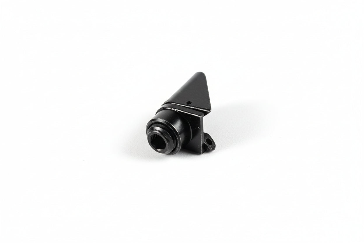 A compact black metal Seat Post Clamp for Rivette and Partimos by Haro Bikes, shown on a white background.