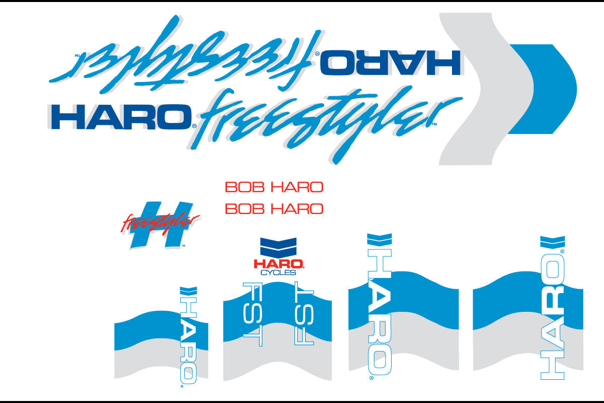 1985 DECALS Freestyle White/Blue