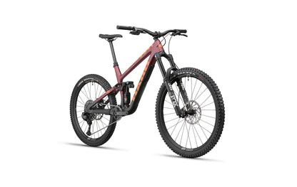 The Haro Bikes Greer Carbon 1 is a modern Enduro bike with Fox suspension, maroon/black frame, wide tires, and disc brakes.