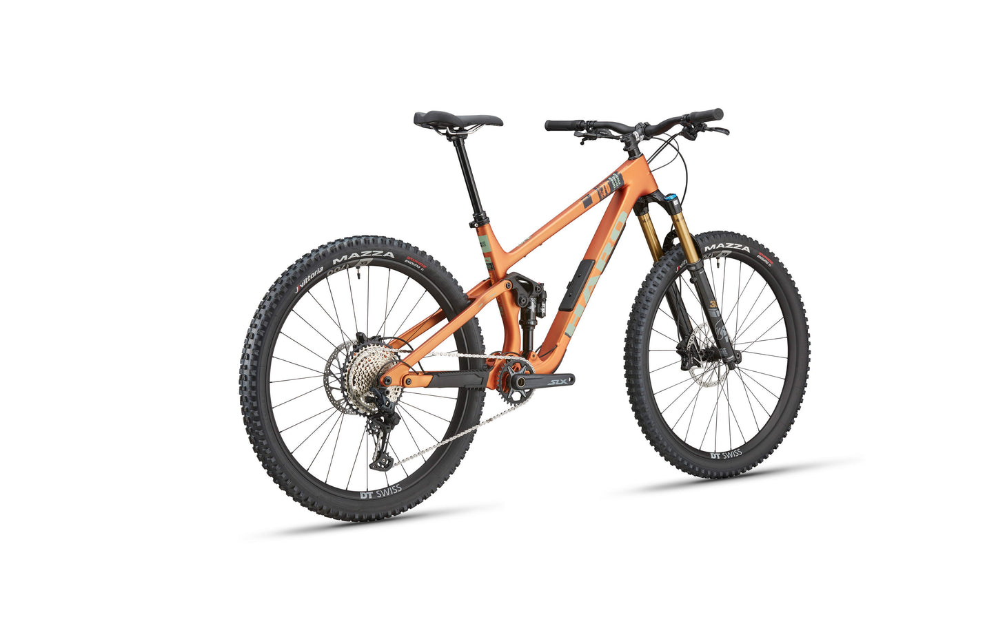 Haro Bikes Daley Carbon 2: carbon full-suspension all-mountain bike with thick tires, Shimano SLX, disc brakes, Fox suspension.