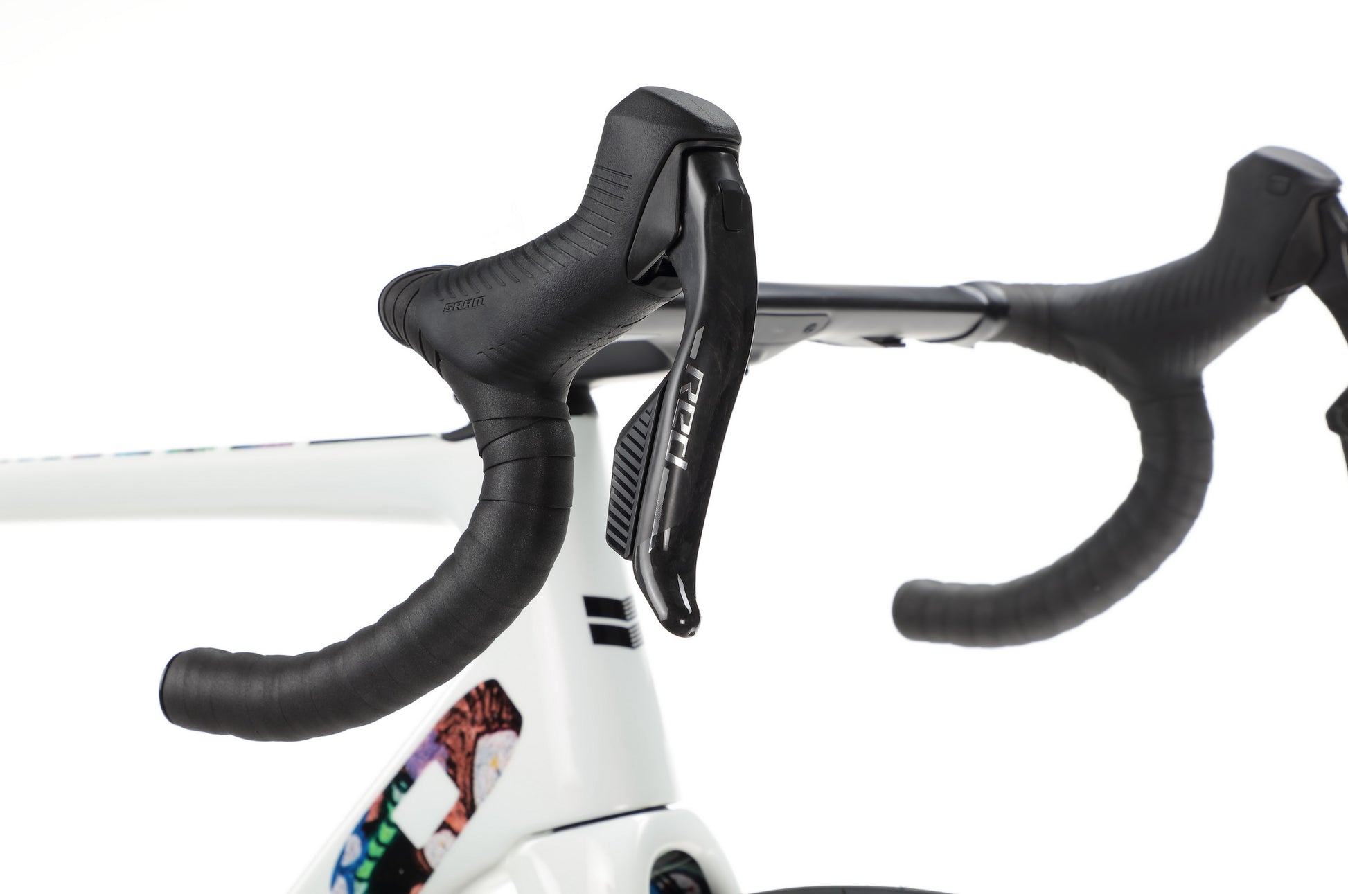 Black Road Bike White Bar Tape And Seat Brown Handlebar Tape