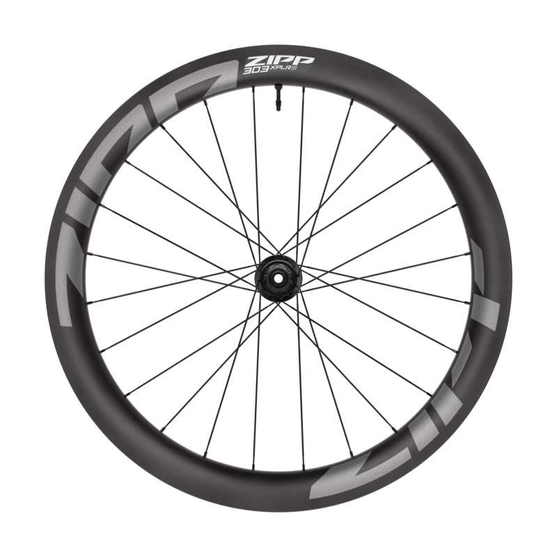 The Haro Bikes Wheelset Gravel Built Kit ZIPP 303 XPLR S, with silver lettering, is perfect for Gravel-Bikes and shown on a white background.