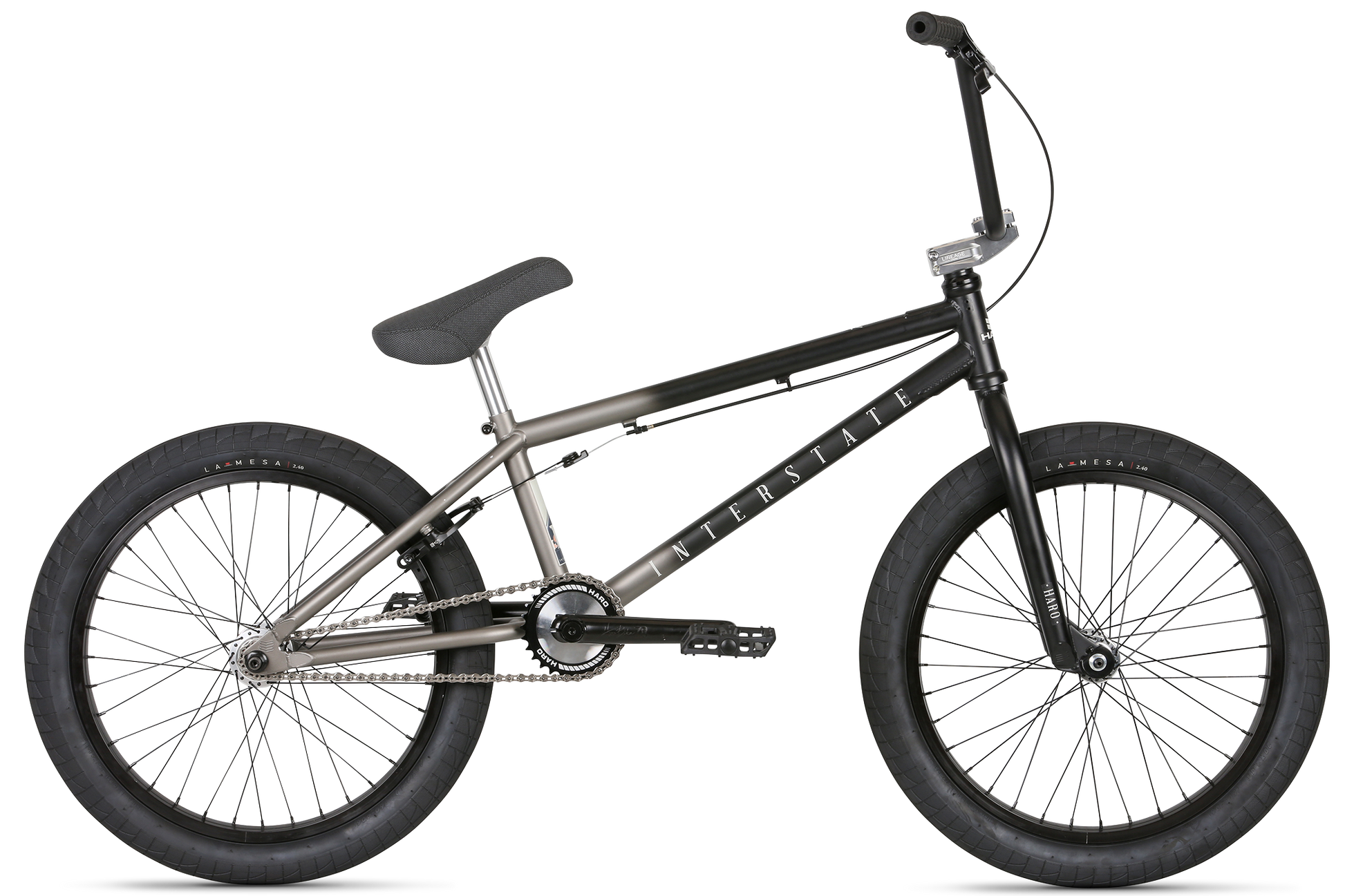 Interstate Matte Freestyle BMX Bike Grey Black Haro Bikes Haro Bikes Europe GmbH